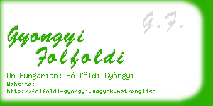 gyongyi folfoldi business card