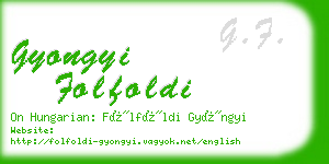 gyongyi folfoldi business card